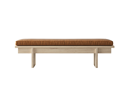 Nordic sofa stool sofa bench 3d model