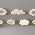 Modern cream ceiling light cream ceiling light 3d model