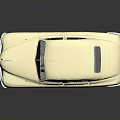 Ivory Vintage Car With Classic Design Sleek Body Lines Chrome Accents And White Wheels
