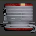 4S Auto Service Shop Red And Silver Folding Mobile Equipment With Wheels For Car Maintenance