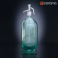 High Quality Green Glass Medical Device Spray Bottle with Metal Sprayer Head and Transparent Design