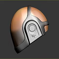Sci-Fi Helmet Alien Helmet High Tech Helmet Game Helmet 3d model