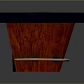 Curved Casino Gambling Table With Green Felt Surface And Red Wooden Frame
