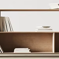 Modern bookcase 3d model