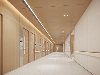 Hospital corridor 3d model