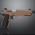 Modern Tactical Weapon Design With Pink And Black Finish Ergonomic Grip And Sleek Barrel Structure