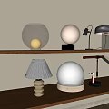 Modern table lamp 3d model