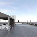 Efficient Road Facilities In Parking Layout With Lanes Signage Kiosk And Grass Area