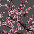 Homemade Pink Blossom Tree Inspired Pastry With Flaky Layers And Sweet Fragrant Filling