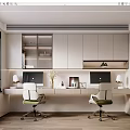 Modern study 3d model