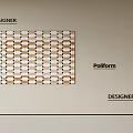 Designer Square Rug With Geometric Brown White Blue Pattern For Modern Home