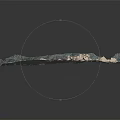 Detailed 3D Mountainous Terrain Model With Green Vegetation And Varied Landforms