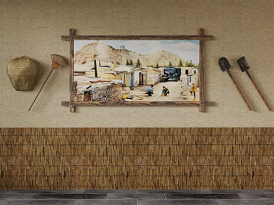 02 pendant modern farm music pendant decoration farm music sketch 3d model