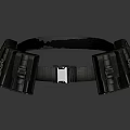 Utility Belt With Multiple Storage Pockets Durable Cotton Canvas Metal Buckle Tactical Workwear Design