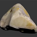 Natural Speckled Stone With Yellow Brown White Tones And Textured Surface