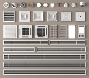 Air Conditioning Air Outlet Central Air Conditioning Air Outlet Ventilator Fan Heater Yuba Swirl Air Outlet 3d model