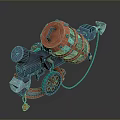 Harpoon Fishing Hunting Javelin With Harpoon Fork Whaling Fork Cry Game Harpoon Missile Fish Gun Fishing Gun 3d model