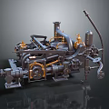 Modern Engine Racing Engine Racing Engine Car Engine 3d model