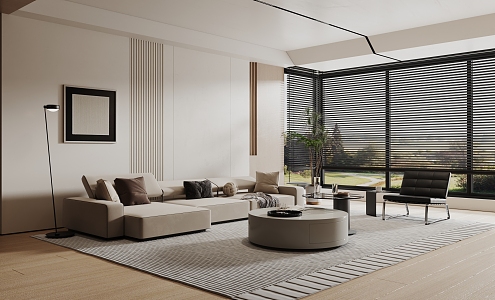 Simple living room 3d model