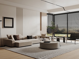 Simple living room 3d model