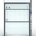 Laboratory Fume Hood With Glass Door Control Panel And Safety Features