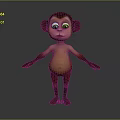 Monkey Cartoon Monkey Anime Monkey Stylized Monkey Fantasy Style Monkey Toy 3d model