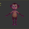 Monkey Monkey Cartoon Monkey Anime Monkey Stylized Monkey Fantasy Style Monkey Toy 3d model