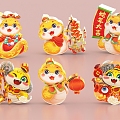 Year of the Snake Beautiful Chen Snake Baby 2025 Heap Head Door to Welcome New Year Spring Festival Year of the Snake Image 3d model