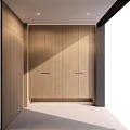 Modern Entryway Hallway Interior Design With Wooden Cabinets And Natural Light