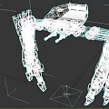 Armed Spider Robot Fighting Weapon 3d model