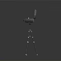 Space Communication Equipment With Tripod Mounted Antennas And Control Screen