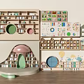 Colorful Kids Bookcase With Open Shelves And Playful Storage Design