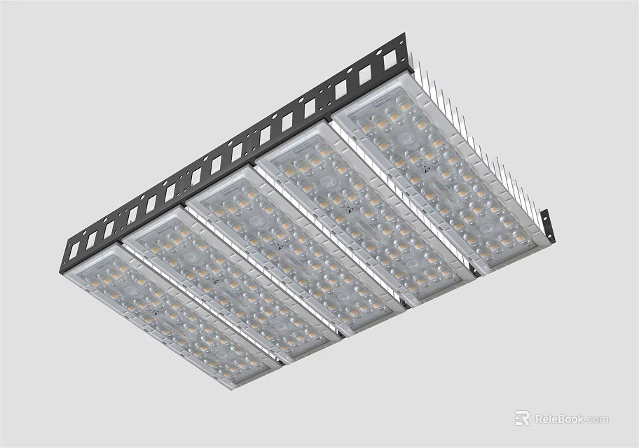 LED Outdoor Floodlights With Multiple Modules For Bright Waterproof Durable Lighting 3d model 
