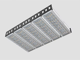 Modern street lamp module 3d model