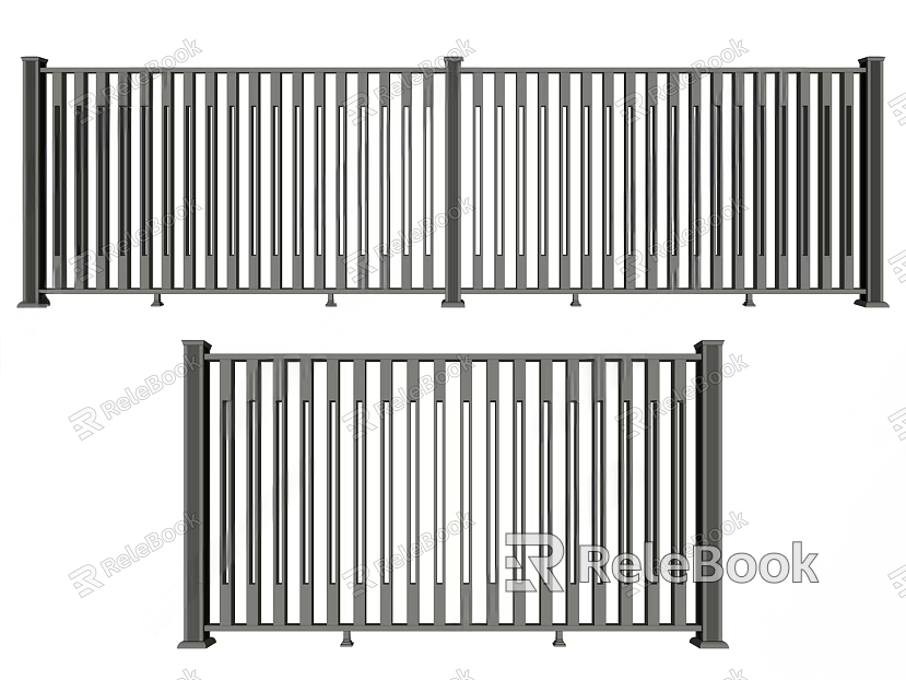 Aluminum alloy railing model