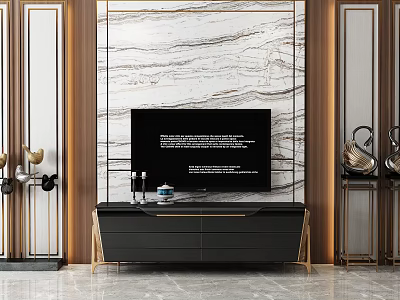 Modern TV Cabinet TV Cabinet Decoration 3d model Modern TV Cabinet TV Cabinet Decoration 3d model