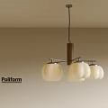 Middle Ancient Chandelier Middle Ancient Multi-head Chandelier Middle Ancient Style Bedroom Chandelier 3d model