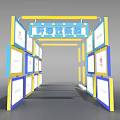 Modern arch light box 3d model