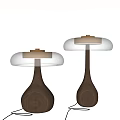 Light Luxury Table Lamp Combination 3d model