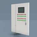Industrial Control Cabinet Open Door Design With Electronic Components And Circuit Boards 3d model