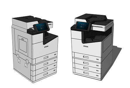 Modern Printers 3d model