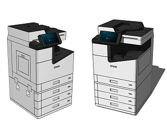 Modern Printers 3d model