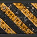 Speed Bump Black And Yellow Striped Textured Surface With Mounting Holes For Road Safety