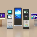 Smart Self Service Terminals With Interactive Displays And User Friendly Interfaces 3d model
