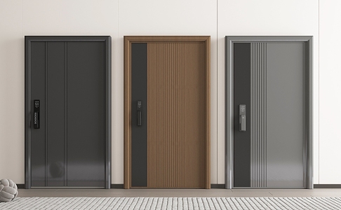 Modern security door 3d model