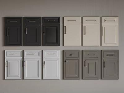 French Cabinet Door Panel 3d model