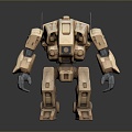 Mech Warrior Mech Soldier Machine Battlearm Mechanical Battlearm Machine Fighter Robot 3d model