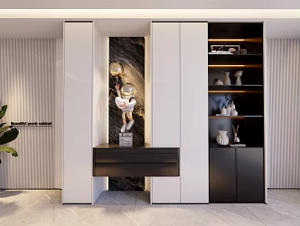Modern Living Room Entrance Cabinet 3d model