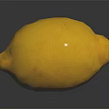 Fresh Ripe Yellow Lemon Fruit With Shiny Texture On Black Reflective Surface