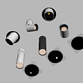 Modern Design Downlights and Spotlights with Black White Finish for Ceiling Warm Illumination